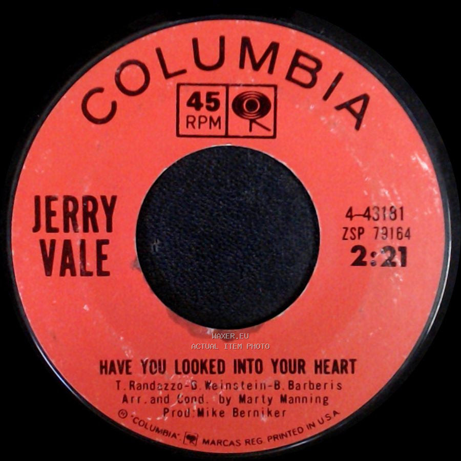Jerry Vale - Andiamo / Have You Looked Into Your Heart side B