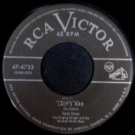 Hank Snow, The Singing Ranger And His Rainbow Ranch Boys / Hank Snow - Married By The Bible, Divorced By The Law / Lady's Man side B