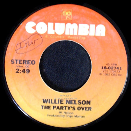 Willie Nelson - Always On My Mind / The Party's Over side B