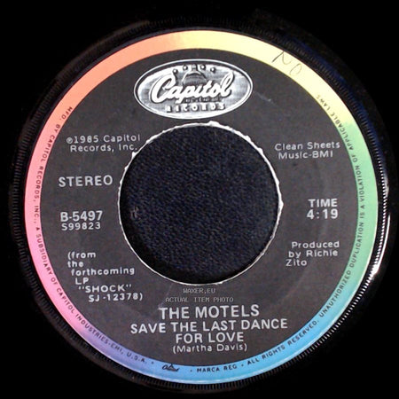 The Motels - Shame / Save The Last Dance For Love side B