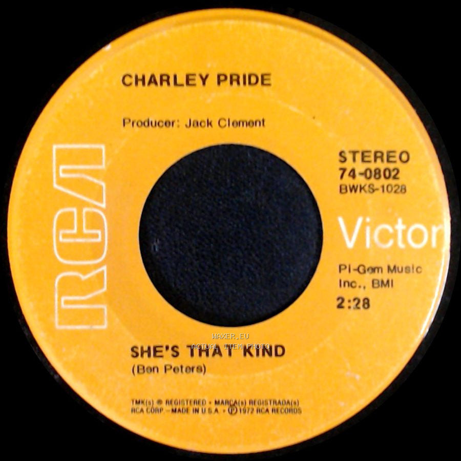 Charley Pride - She's That Kind / She's Too Good To Be True side A
