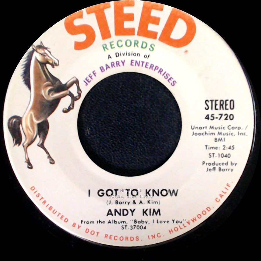 Andy Kim - So Good Together / I Got To Know side B