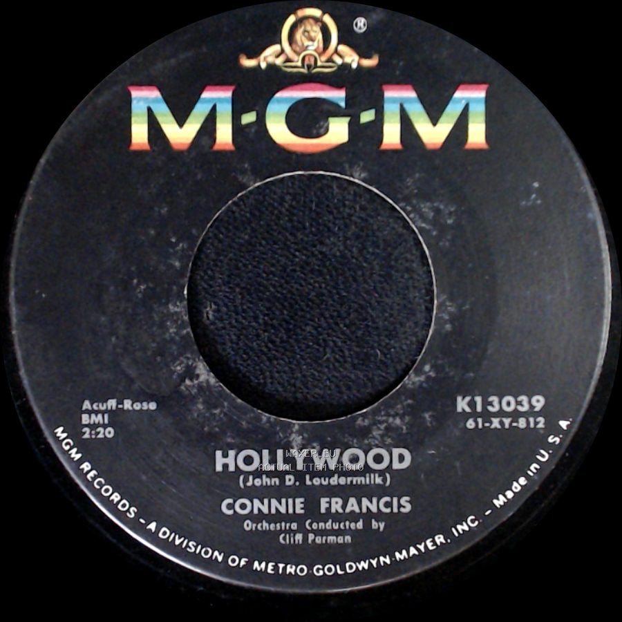 Connie Francis - (He's My) Dreamboat / Hollywood side B