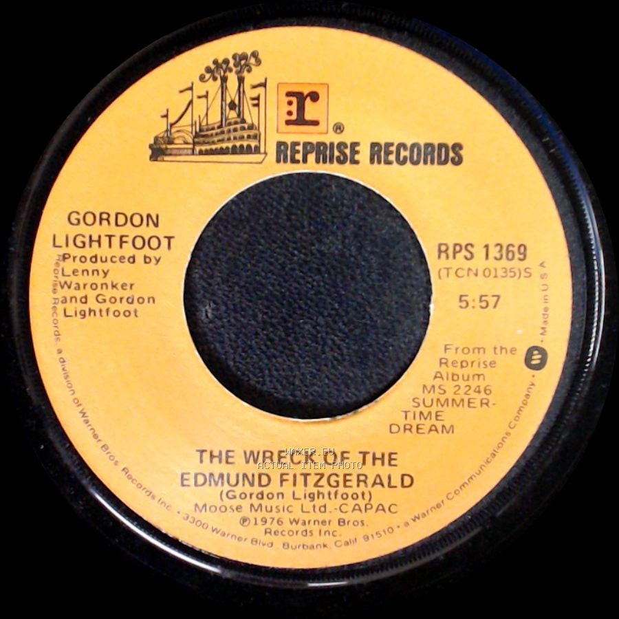 Gordon Lightfoot - The Wreck Of The Edmund Fitzgerald / The House You Live In side A