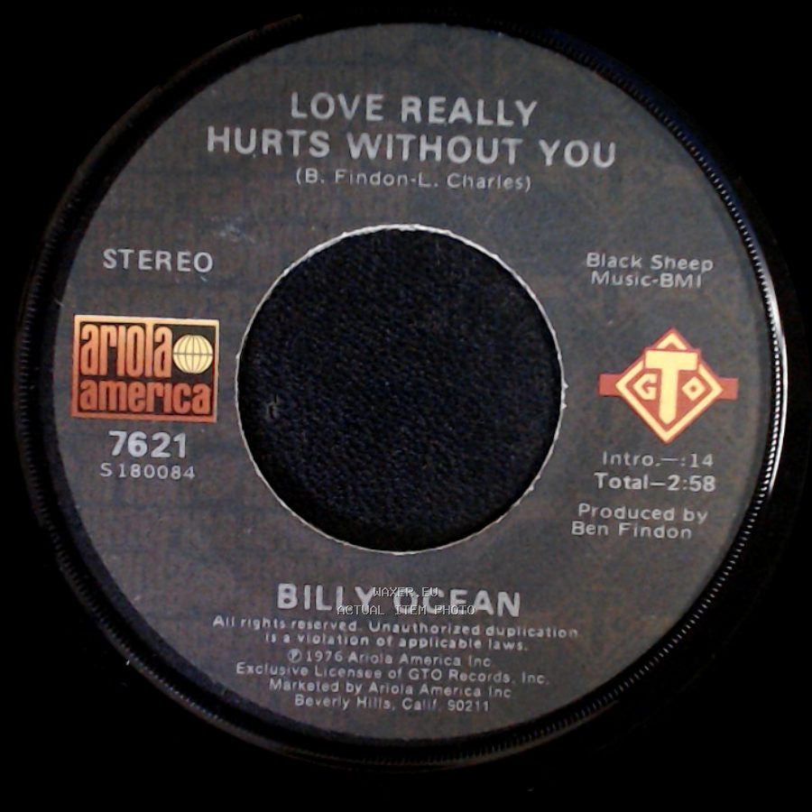 Billy Ocean - You're Running Outa Fools / Love Really Hurts Without You side B