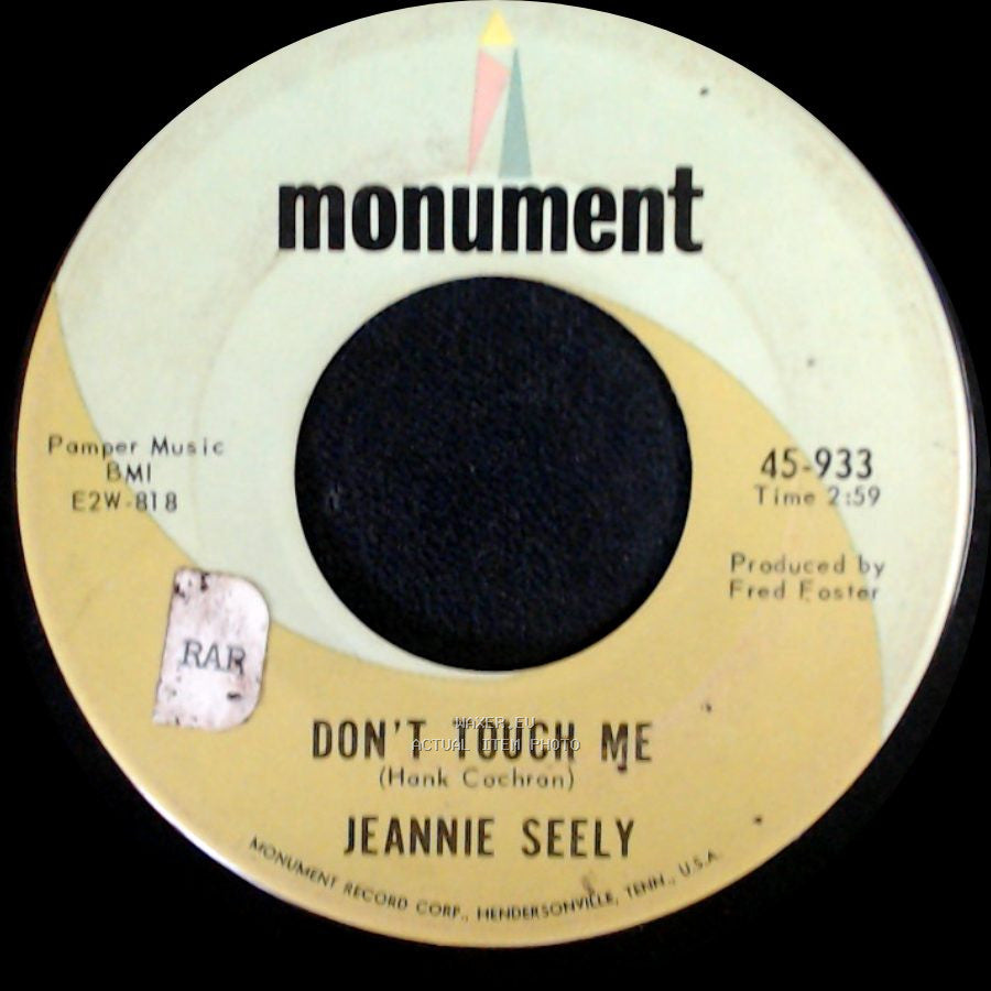 Jeannie Seely - You Tied Tin Cans To My Heart / Don't Touch Me side B