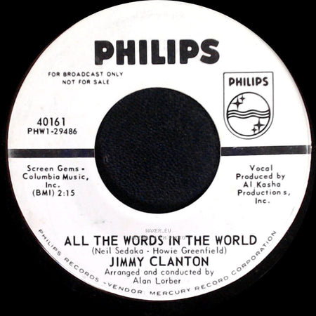 Jimmy Clanton - All The Words In The World / Red Don't Go With Blue side A