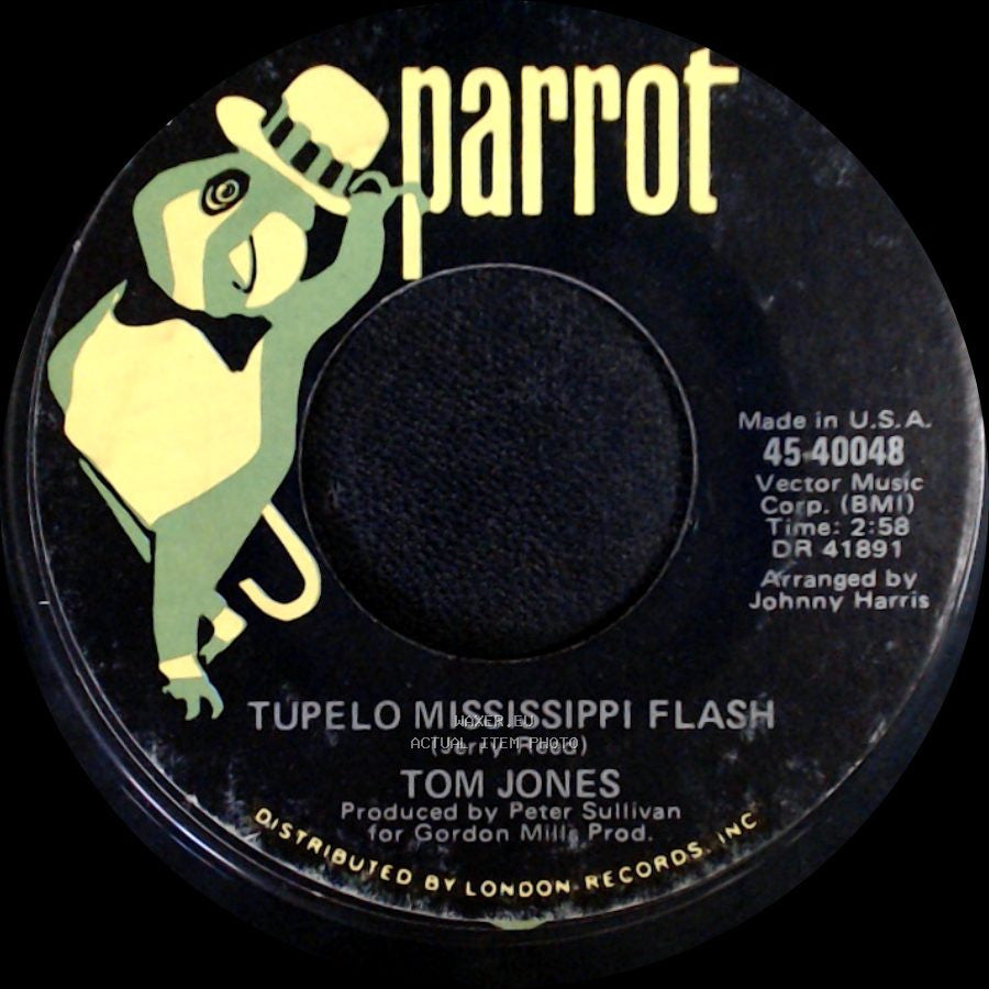 Tom Jones - Daughter Of Darkness / Tupelo Mississippi Flash side B