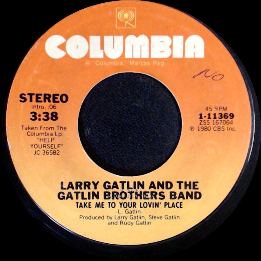 Larry Gatlin And The Gatlin Brothers Band - Take Me To Your Lovin' Place / Straight To My Heart side A