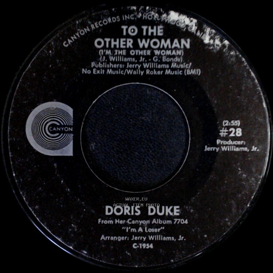 Doris Duke - I Don't Care Anymore / To The Other Woman (I'm The Other Woman) side B