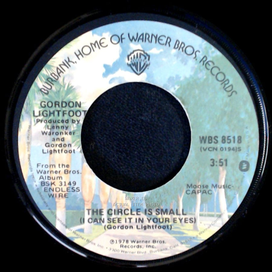Gordon Lightfoot - The Circle Is Small (I Can See It In Your Eyes) / Sweet Guinevere side A