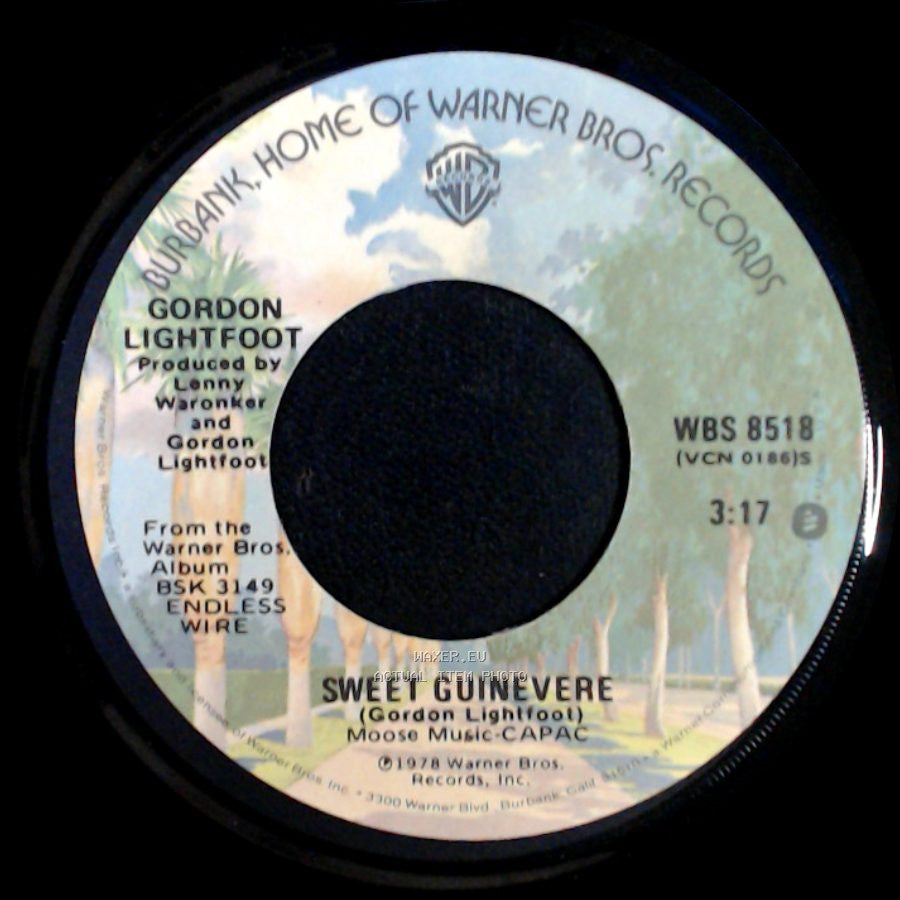 Gordon Lightfoot - The Circle Is Small (I Can See It In Your Eyes) / Sweet Guinevere side B