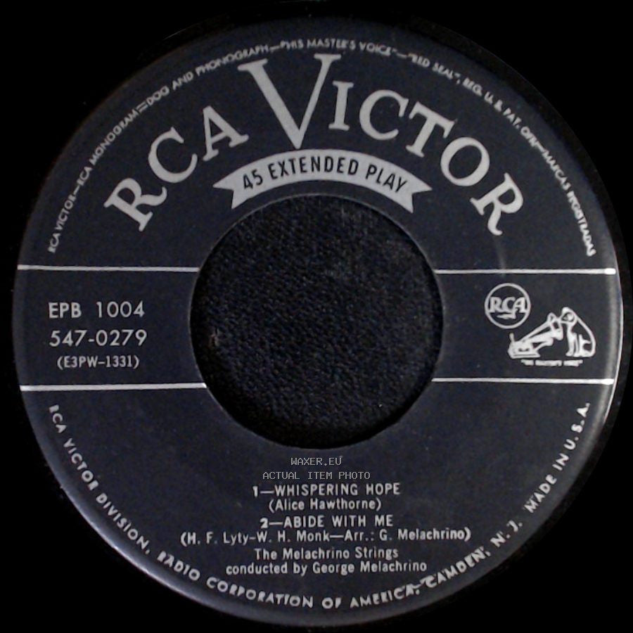 The Melachrino Strings - Whispering Hope / Abide With Me / Unknown Title B side A