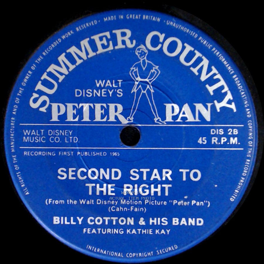 Billy Cotton & His Band - Never Smile At A Crocodile / Second Star To The Right side B