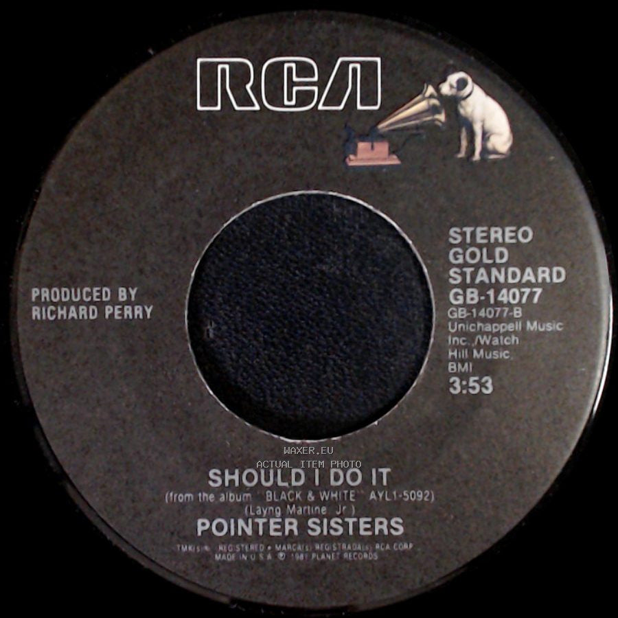 Pointer Sisters - Should I Do It / Slow Hand side A