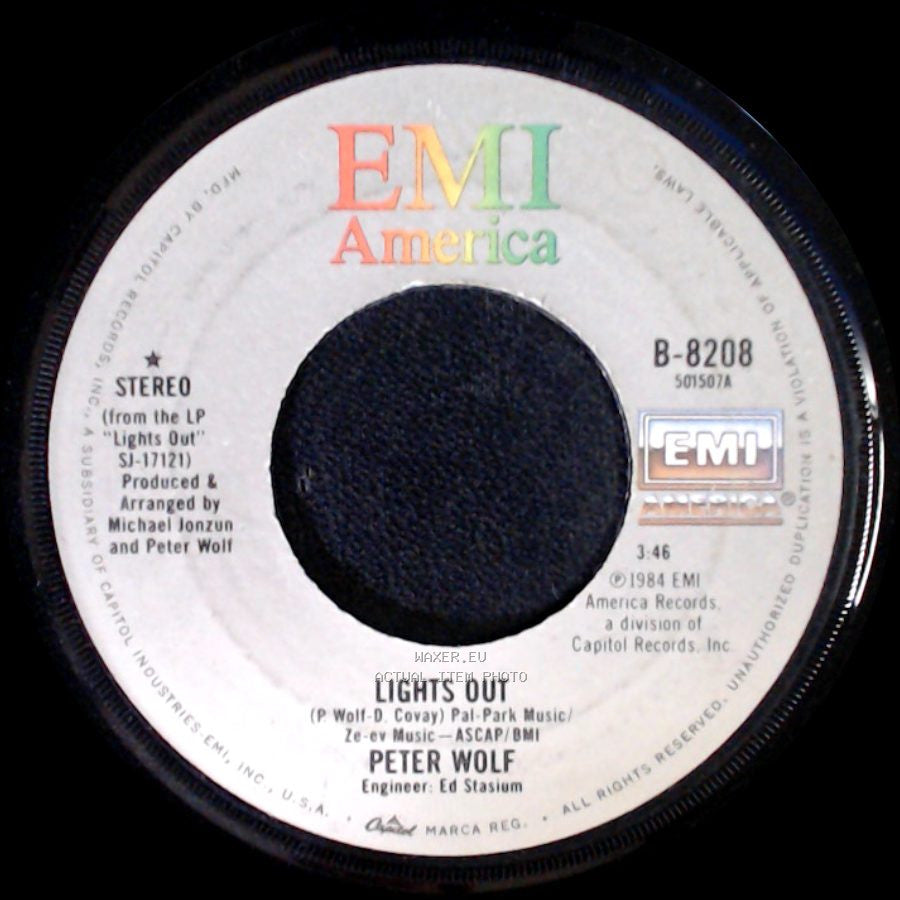 Peter Wolf - Lights Out / Poor Girl's Heart side A