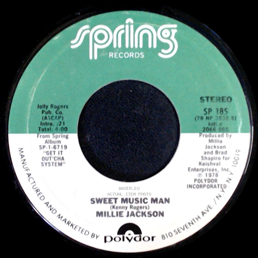 Millie Jackson - Sweet Music Man / Go Out And Get Some (Get It Out'cha System) side A