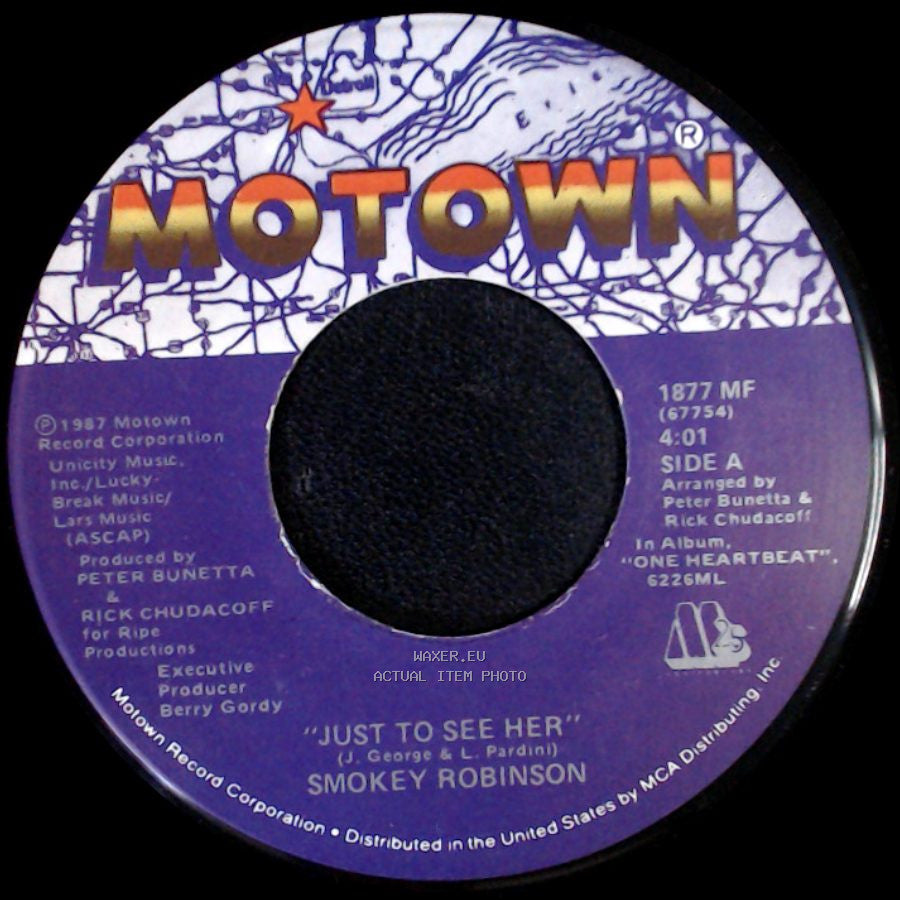 Smokey Robinson - Just To See Her / I'm Gonna Love You Like There's No Tomorrow (Te Quiero Como Si No Hubiera Un Mañana) side A