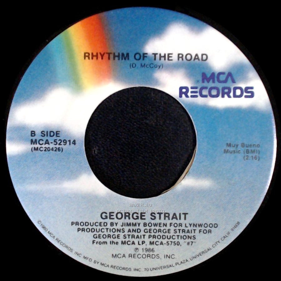 George Strait - 'it Ain't Cool To Be Crazy About You' / Rhythm Of The Road side B