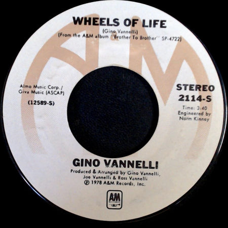 Gino Vannelli - Wheels Of Life / Mardi Gras side A