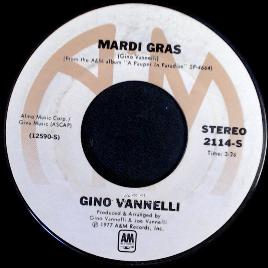 Gino Vannelli - Wheels Of Life / Mardi Gras side B