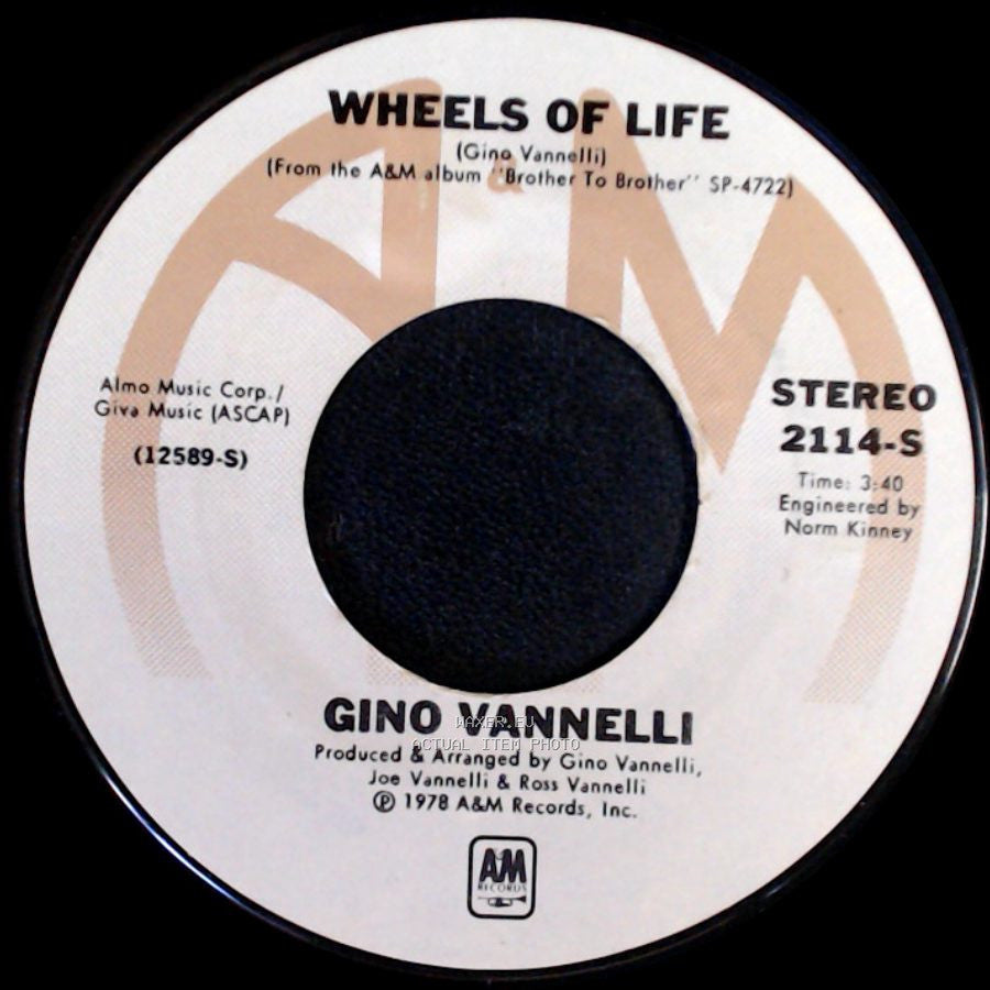 Gino Vannelli - Wheels Of Life / Mardi Gras side A