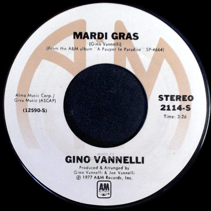 Gino Vannelli - Wheels Of Life / Mardi Gras side B