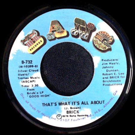 Brick - That's What It's All About / Can't Wait (Tick Tock) side A