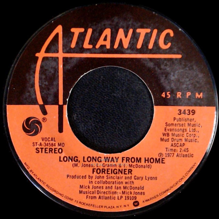 Foreigner - Long, Long Way From Home / The Damage Is Done side A