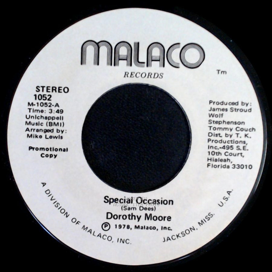 Dorothy Moore - Special Occasion / Special Occasion side B