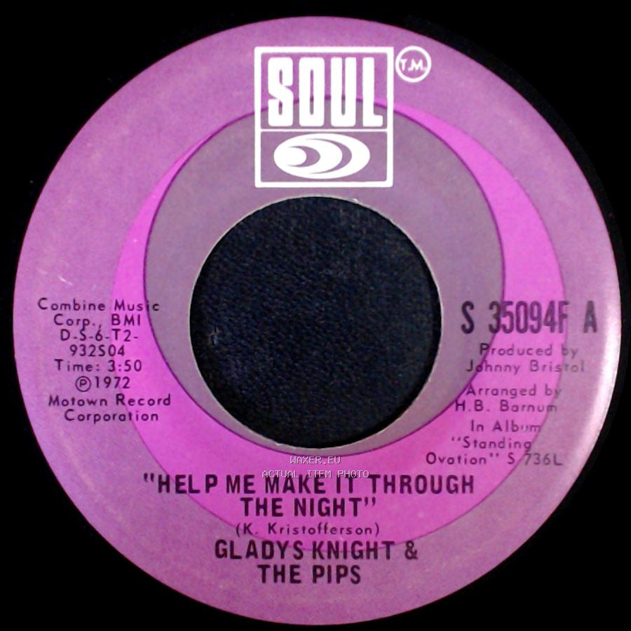 Gladys Knight & The Pips - Help Me Make It Through The Night / If You Gonna Leave (Just Leave) side A