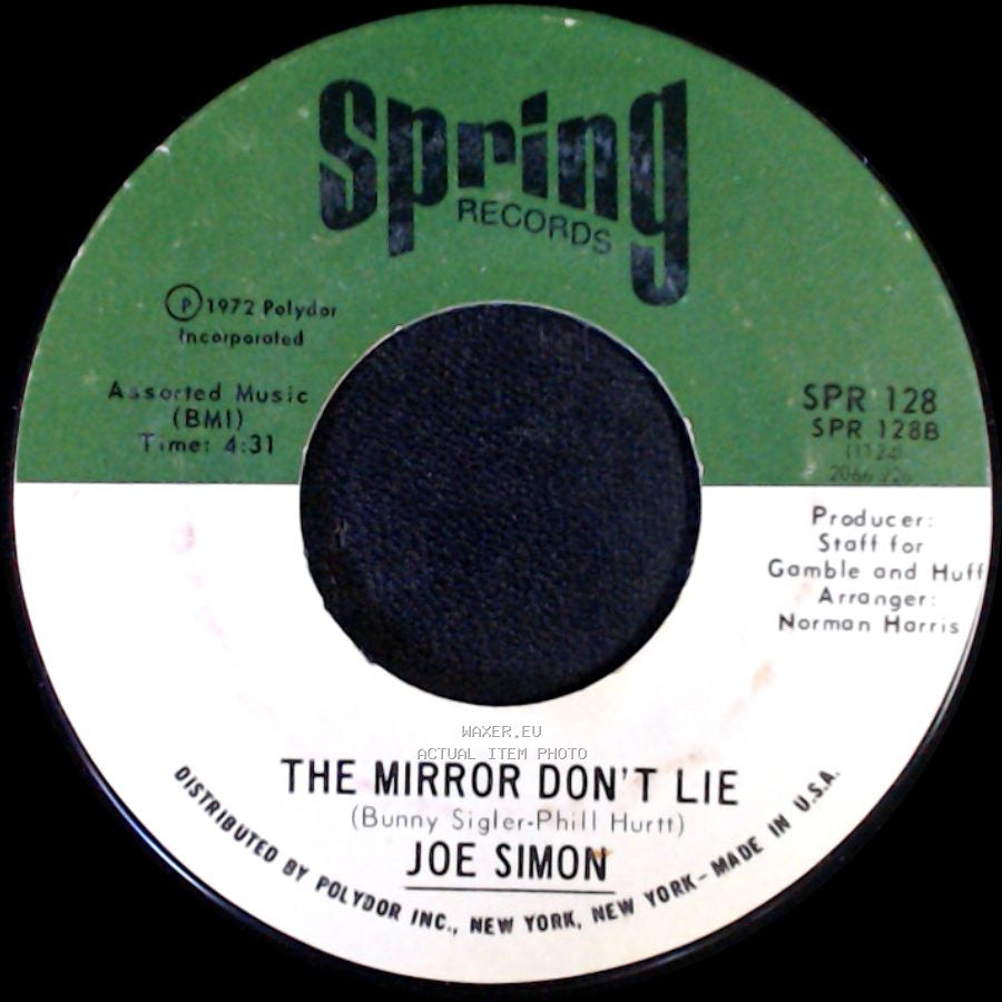 Joe Simon - The Mirror Don't Lie / Power Of Love side A
