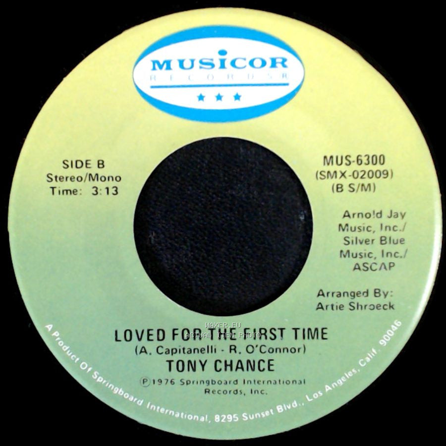 Tony Chance - Sweet Marjorene / Loved For The First Time side B