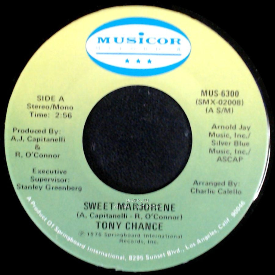 Tony Chance - Sweet Marjorene / Loved For The First Time side A