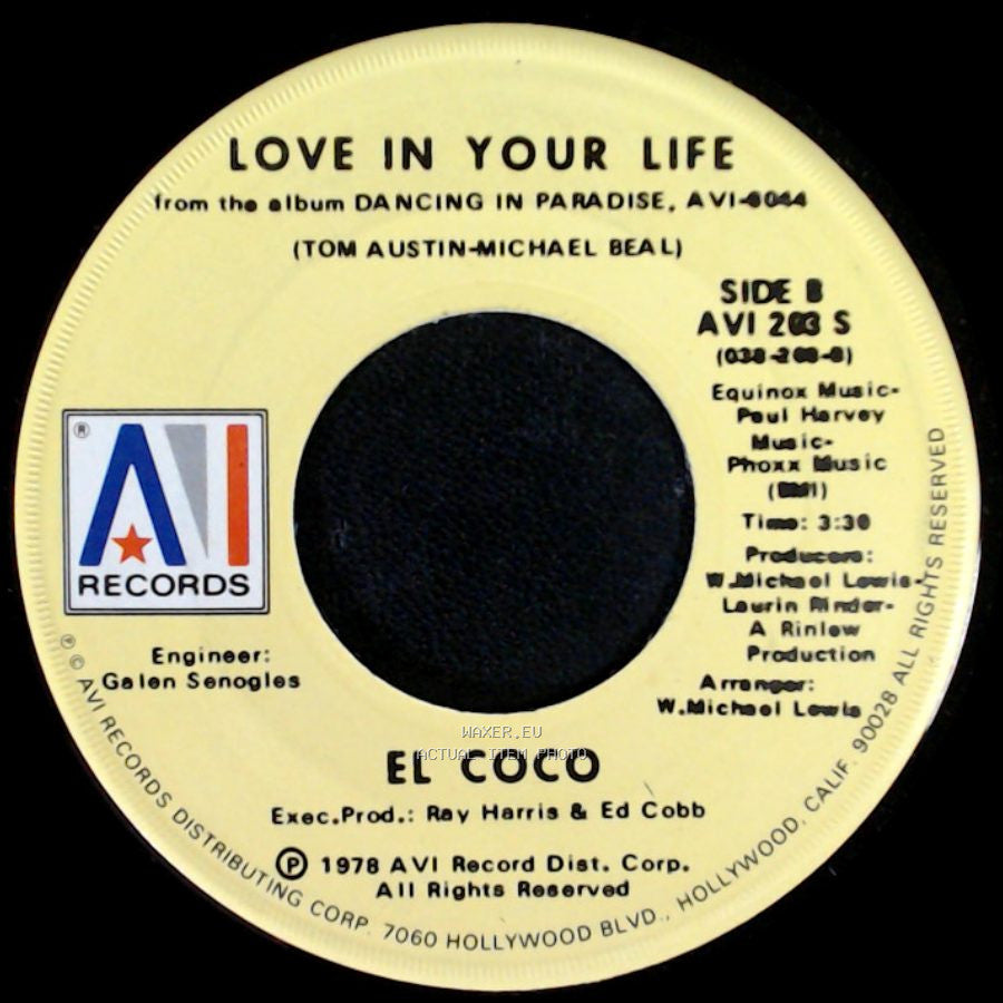 El Coco - Dancing In Paradise / Love In Your Life side B