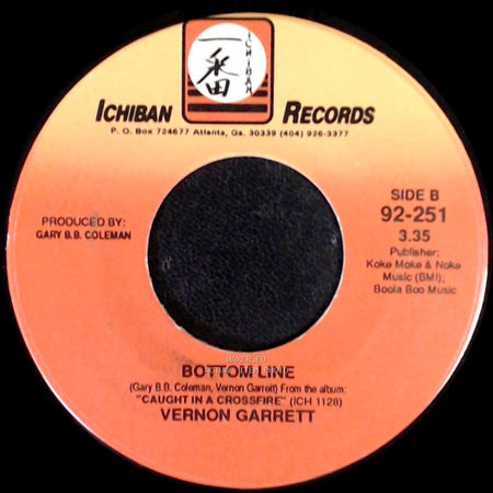 Vernon Garrett - Caught In A Crossfire / Bottom Line side B
