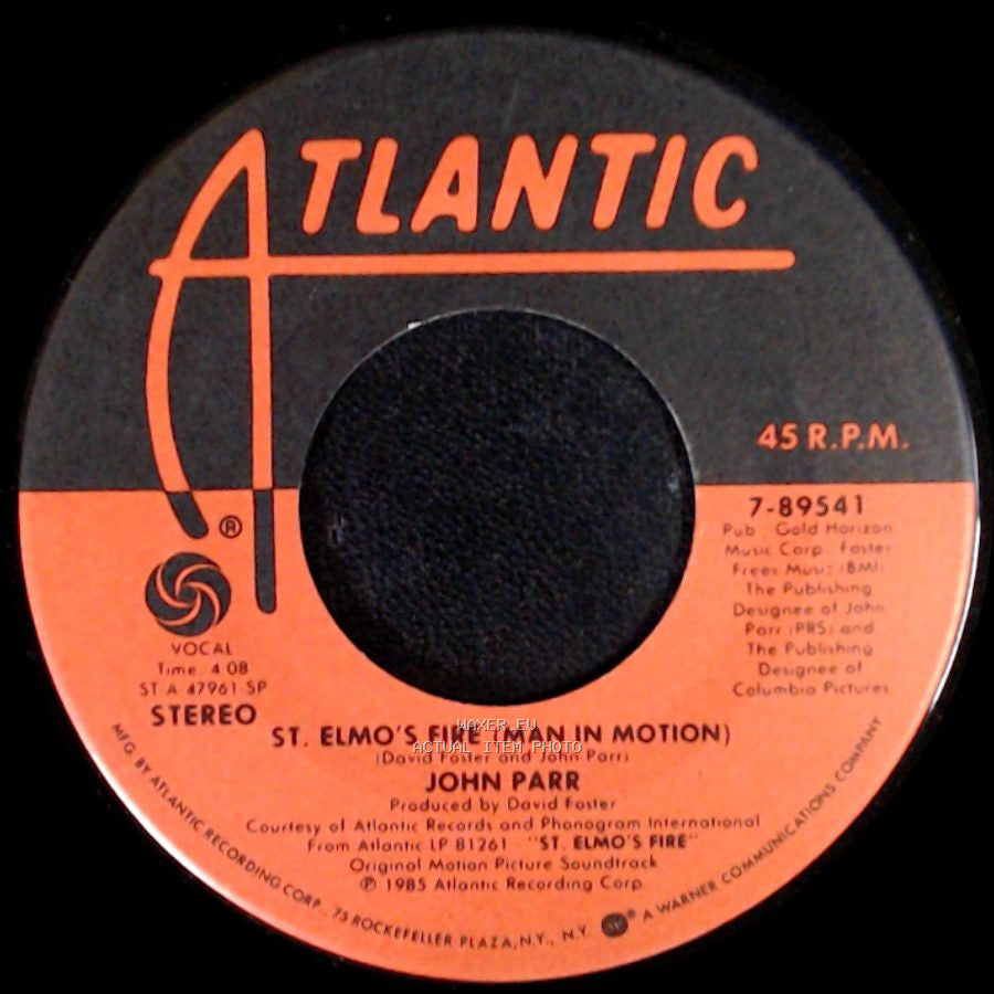 John Parr / David Foster - St. Elmo's Fire (Man In Motion) / One Love side A