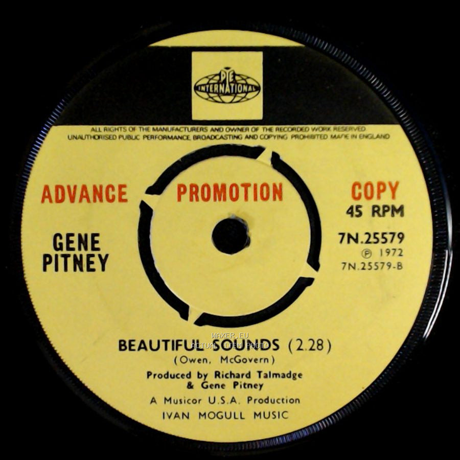 Gene Pitney - Beautiful Sounds / I Just Can't Help Myself side A