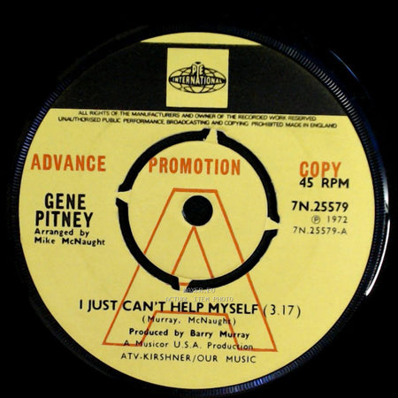 Gene Pitney - Beautiful Sounds / I Just Can't Help Myself side B