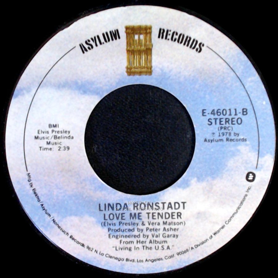 Linda Ronstadt - Just One Look / Love Me Tender side B