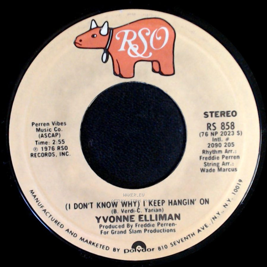 Yvonne Elliman - Love Me / (I Don't Know Why) I Keep Hangin' On side B