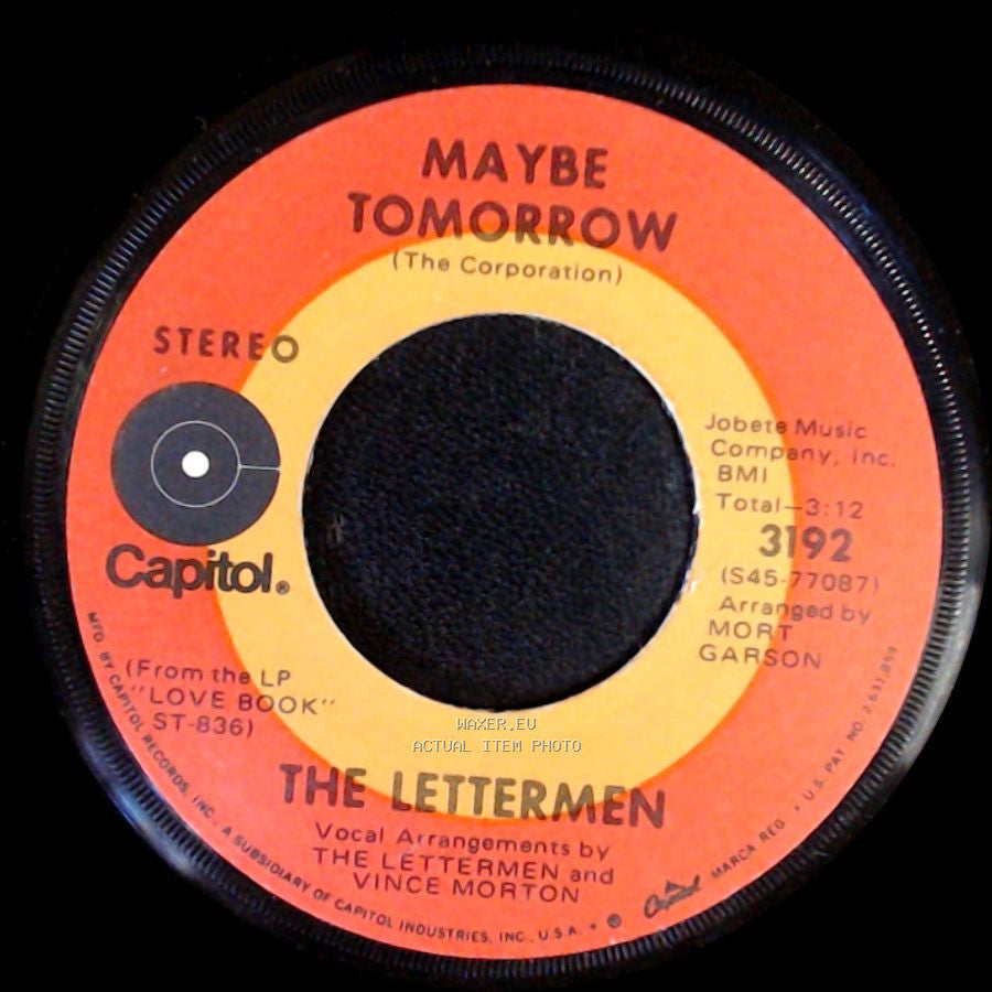 The Lettermen - Maybe Tomorrow / Love side A