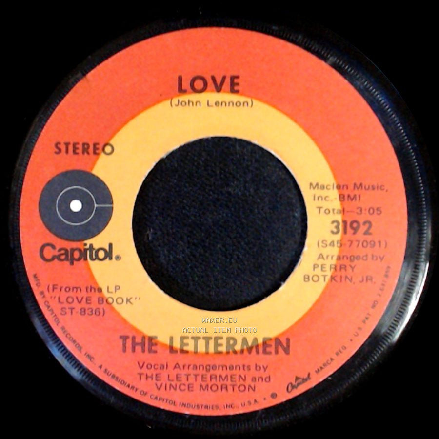 The Lettermen - Maybe Tomorrow / Love side B