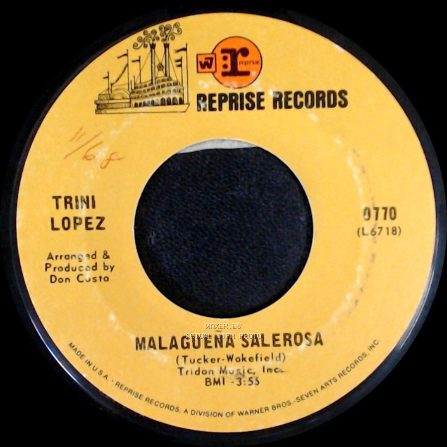 Trini Lopez - Something Tells Me / Malagueña Salerosa side B