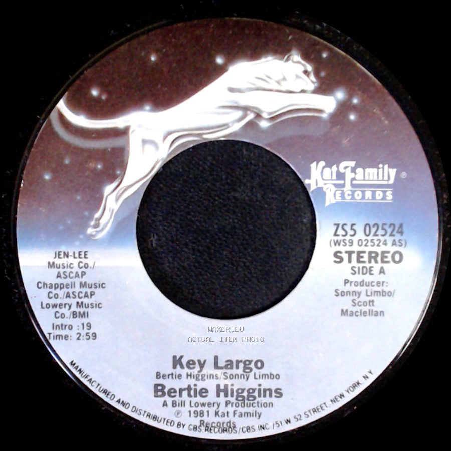 Bertie Higgins - Key Largo / White Line Fever side A