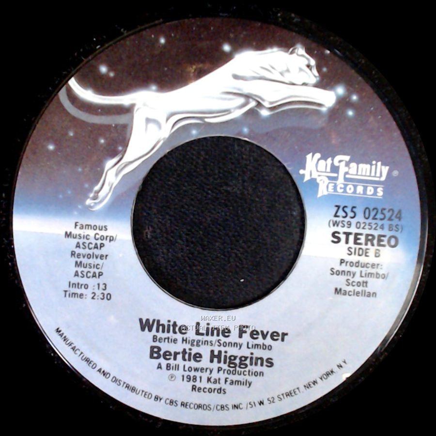 Bertie Higgins - Key Largo / White Line Fever side B