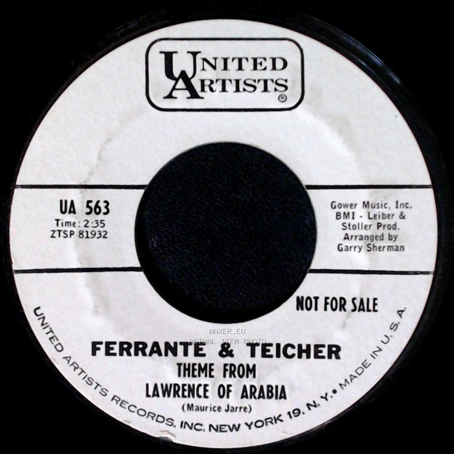 Ferrante & Teicher - Theme From Lawrence Of Arabia / Paris Joy Ride side A