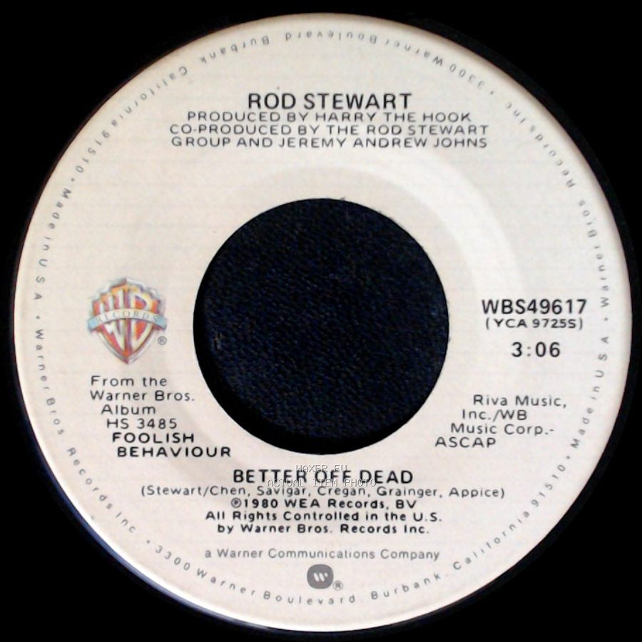 Rod Stewart - Better Off Dead / Passion side B