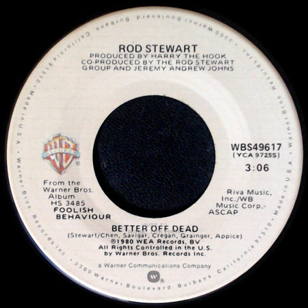 Rod Stewart - Better Off Dead / Passion side B