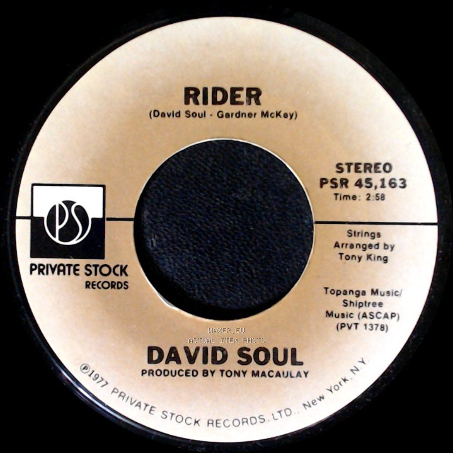 David Soul - Silver Lady / Rider side B